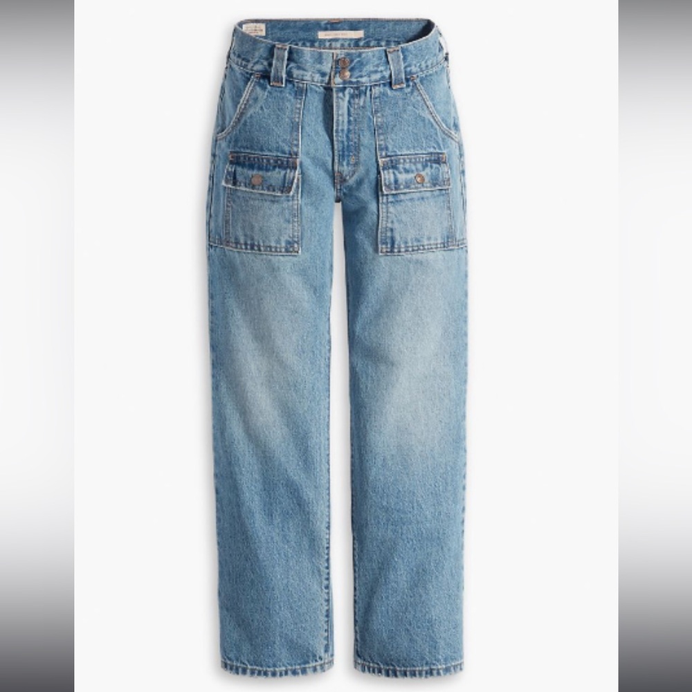 NWT! LEVI’S MIDDY OUTBACK ANKLE BOOTCUT WOMEN'S BLUE JEANS/ DENIM CAPRIS